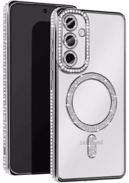 Bfs Samsung Galaxy A15 4g Joke Simli Magneticsafe Kılıf - Gümüş