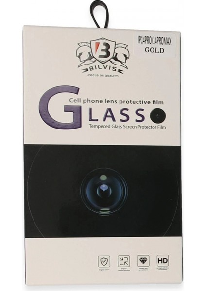iPhone 14 Pro Max Bilvis Titan Kamera Lens - Gold modelleri