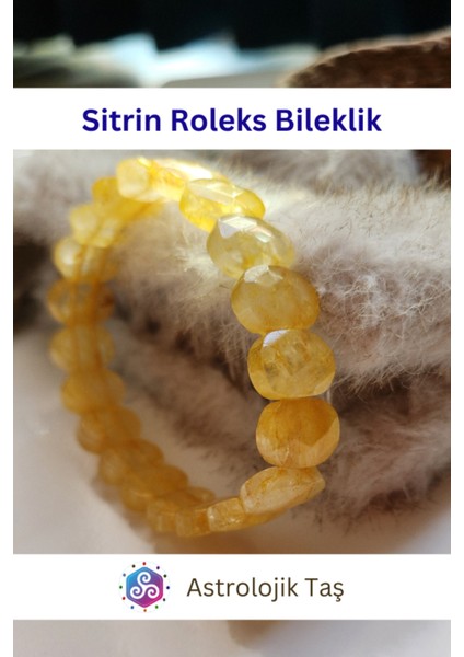 Sitrin Doğal Taş Bileklik, Oval, Sarı, Zarif ve Şık Takı Tasarımı fiyatları