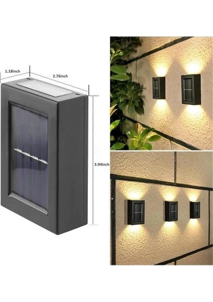 Dekoratif Duvar Lambası Solar Güneş Enerjili Bahçe Aydınlatması modelleri