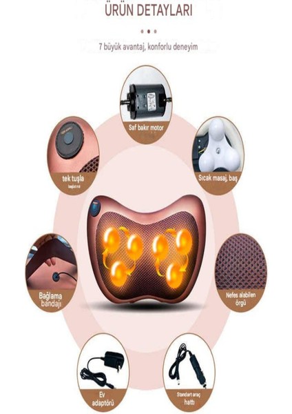 Rahatlatıcı Masaj Yastığıyla Boyun, Sırt ve Bel Konforu Sağlar