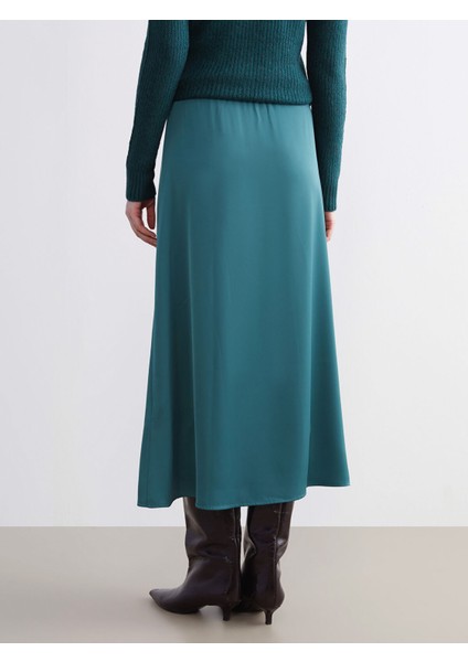 Yeni Sezon Beli Lastikli A Kesim Saten Etek fırsatları