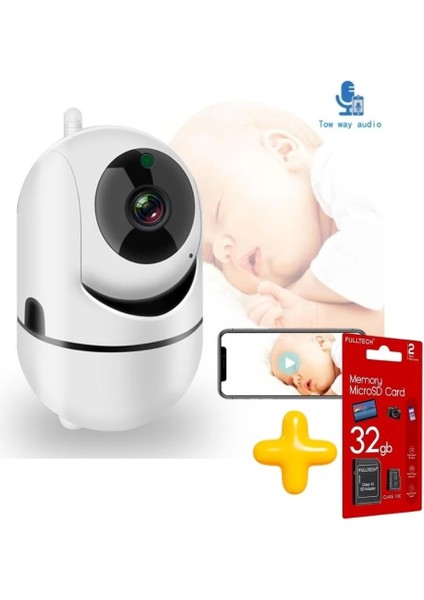 Hafıza Kartlı Wifi Kamera Bebek Telsiz Kamera Hareket Algılama Ile Izleme Ses Dinleme
