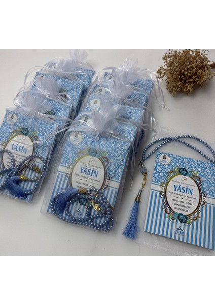 Renkli Tesbih Keseli, 10'lu Set, Hediye, Sünnet, Doğum Günü, Umre, Mevlid, Hac