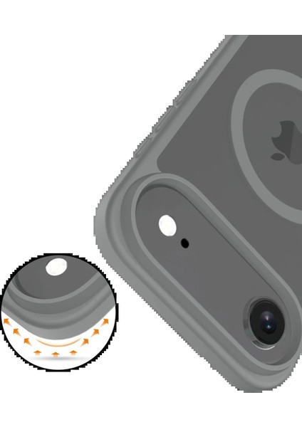 Bfs Apple iPhone 17 Air Jota Magsafe Kapak - Titan Gri modelleri