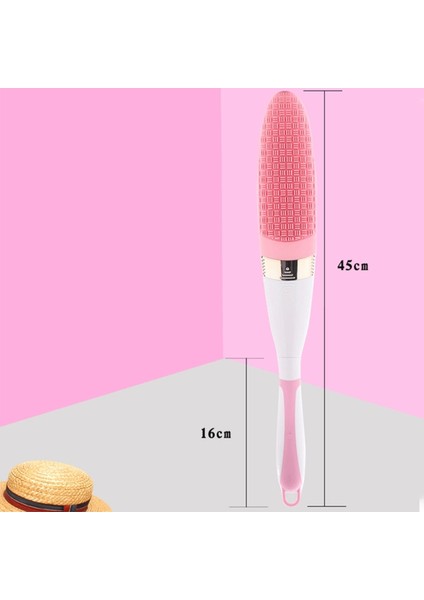 360° Dönebilen Pilli Titreşimli Kauçuk Masaj Fırçası Rahatlatıcı