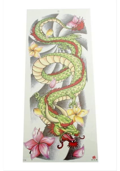 Ejderha Tattoo Kol Dövme Sticker