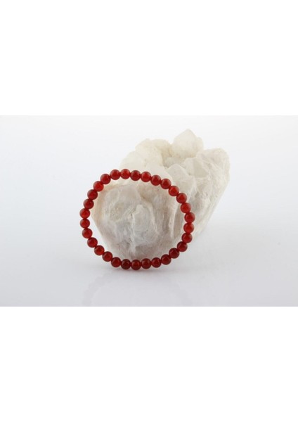 Kırmızı Akik Bileklik, 6 Mm, Şık ve Doğal Taş Takı fiyatları