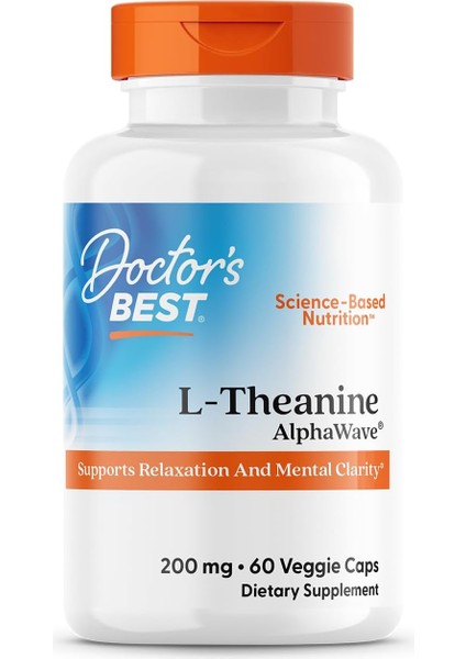 L-Theanine Alphawave Supports Relaxation And Mental 60 Veggie Caps