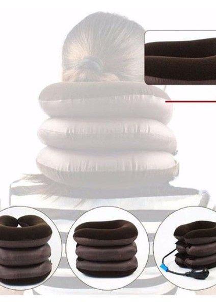 3 Katlı Şişme Boyun Masaj Aleti, Boyunluk ve Rahatlatıcı Masaj Özelliği fiyatları