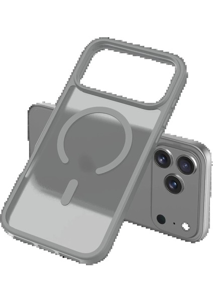 Bfs Apple iPhone 17 Pro Jota Magsafe Kapak - Titan Gri modelleri