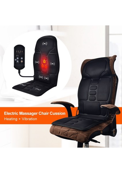 8 Fonksiyonlu Isıtmalı, Kablosuz Masaj Minder, Bel, Sırt, Bacak Rahatlatıcı Ürün