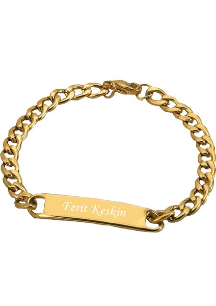 Isme Özel Paslanmaz Çelik Zincirli Künye Bileklik, Şık ve Kaliteli Tasarım fiyatları