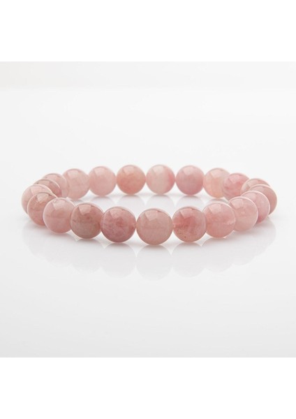10MM Pembe Kuvars Doğal Taş Bileklik, Şık ve Enerji Verici Takı fiyatları