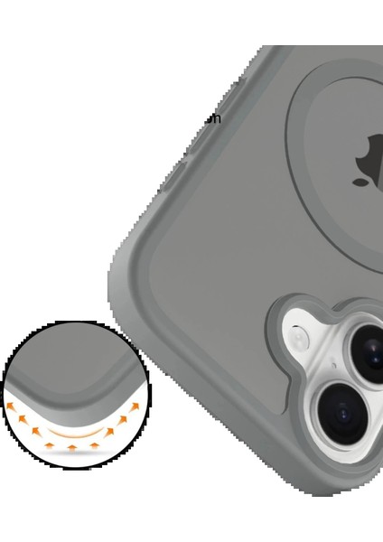 Bfs Apple iPhone 17 Jota Magsafe Kapak - Titan Gri modelleri