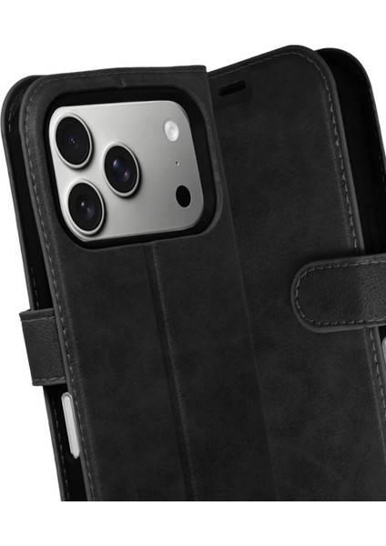 Bfs Apple iPhone 17 Pro Trend S Plus Kapaklı Kılıf - Siyah modelleri