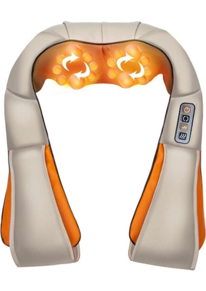 Ayarlanabilir Tüm Vücut ve Boyun Masaj Kemeri Yastığı, Rahatlatıcı Masaj Aleti