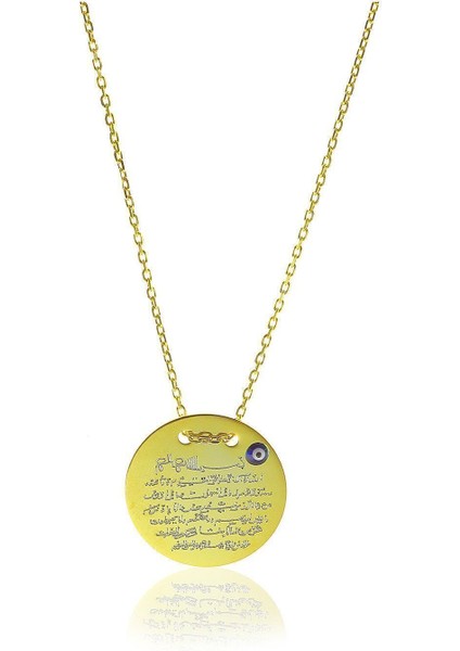 925 Ayar Gümüş Mini Ayetel Kürsü Kolye, Zarif ve Şık Takı Tasarımı