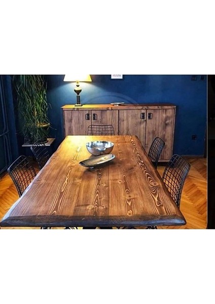 Ahşap Kütük Tasarımlı Çok Amaçlı Masalar ve Banklar, Kahverengi Renkli fırsatları