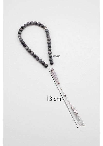 Doğal Kartal Gözü Taşlı 27 cm Gümüş Tesbih, Şık ve Zarif Tasarım modelleri