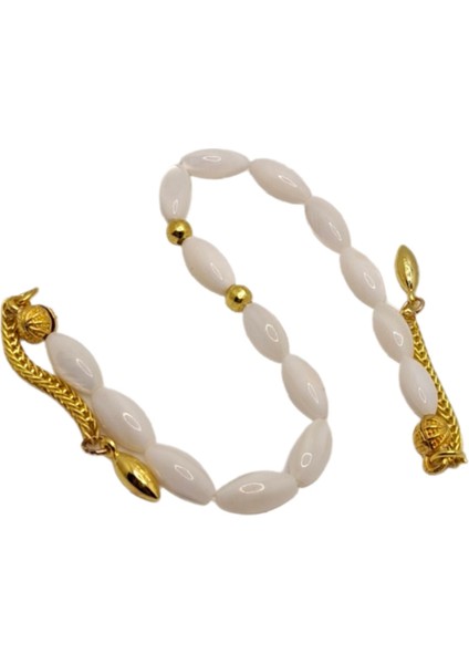 Altın ve Doğal Sedef Taşlı Şık Tesbih, Zarif ve Özgün Tasarım modelleri