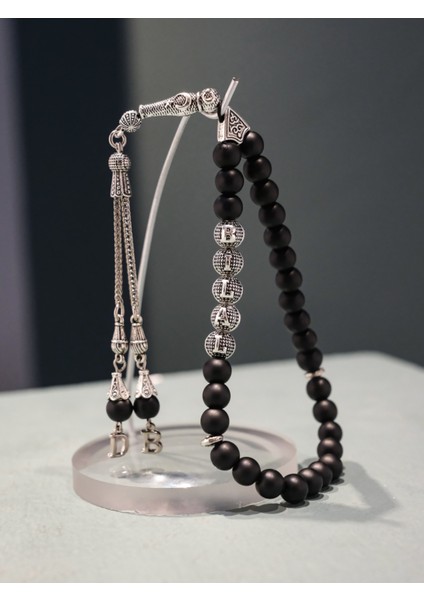 El Yapımı Oniks Taşlı Kişiye Özel Tesbih, Doğal ve Şık Hediyelik Alternatif