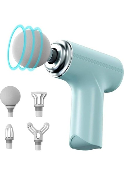 Su Yeşili Mini Tam Vücut Masaj Tabancası, Boyun, Omuz, Sırt Rahatlatıcı
