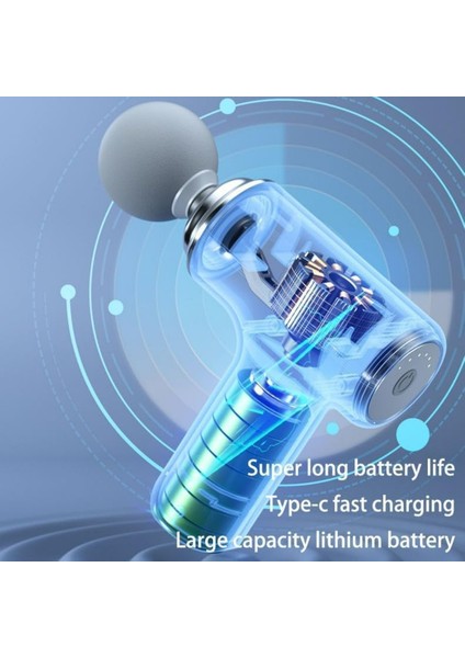 Su Yeşili Mini Tam Vücut Masaj Tabancası, Boyun, Omuz, Sırt Rahatlatıcı modelleri