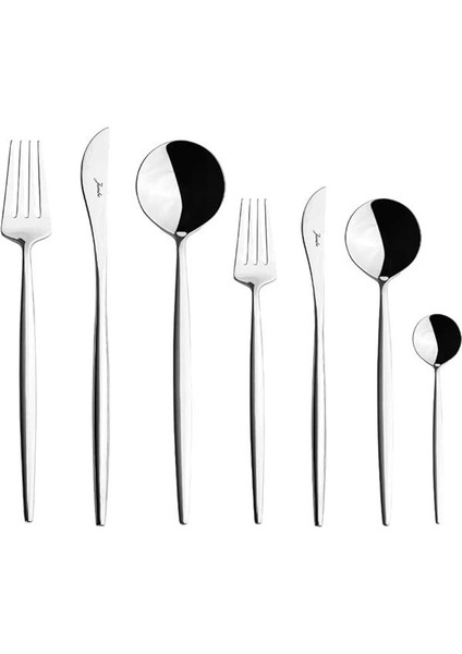 9000 84 Parça 12 Kişilik Çatal Kaşık Bıçak Seti Kutulu