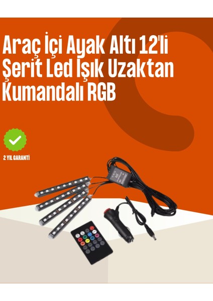 Kumandalı Araç LED Şerit Işıklar