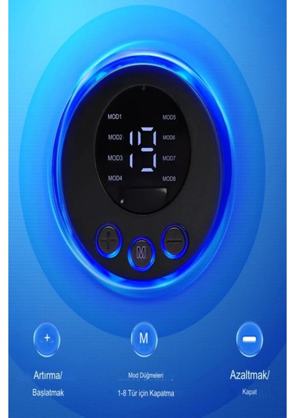 Iki Parçalı Elektronik Masaj Aleti, 8 Mod, 19 Kademeli, Dijital Ekranli fiyatları