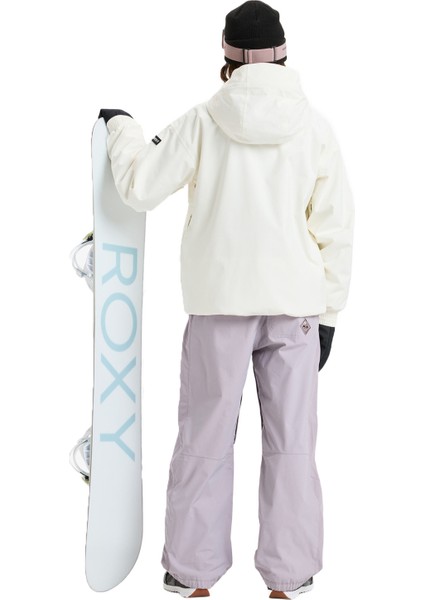 Landscape Jk Kadın Beyaz Snowboard Ceketi