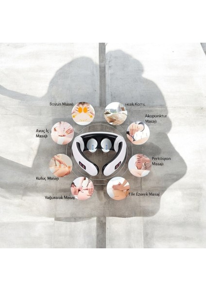 USB Şarjlı, Manyetik, Boyun ve Omuz Masaj Aleti, Fizik Tedavi Cihazı modelleri