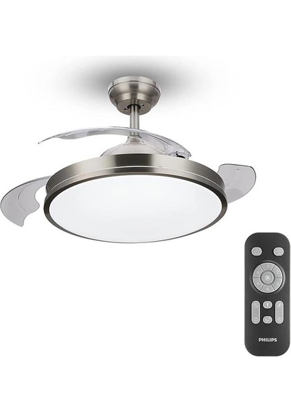 Philips Atlas Dc Fan Ceiling Tavan Vantilatörlü Armatür, Açılır/kapanır Kanatlı, Kumandalı