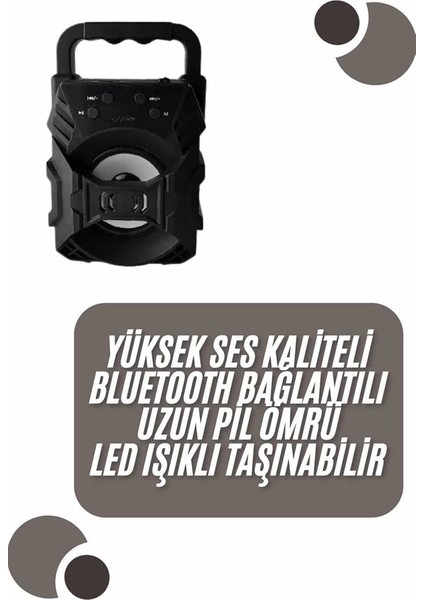 Kablosuz Bluetooth Hoparlör Ses Bombası Rgb Işıklı Taşınabilir Yüksek Ses Kaliteli