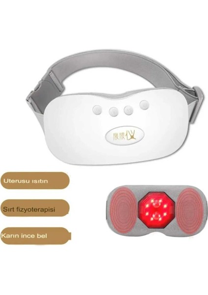 Şarjlı Titreşimli Bel ve Karın Masaj Pedi, Isıtmalı, Ems, Vibro, Regl ve Yağ Yakıcı fiyatları