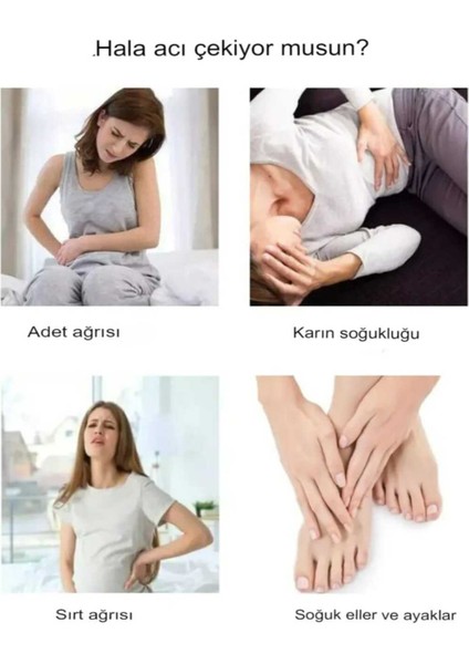 Şarjlı Titreşimli Bel ve Karın Masaj Pedi, Isıtmalı, Ems, Vibro, Regl ve Yağ Yakıcı