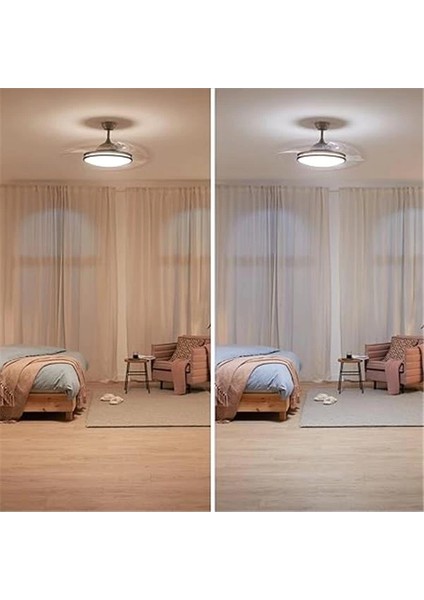 Philips Atlas Dc Fan Ceiling Tavan Vantilatörlü Armatür, Açılır/kapanır Kanatlı, Kumandalı