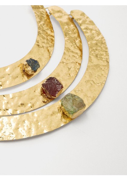 Renkli ve Taşlı Üçlü Kolye, Şık ve Zarif Takı Seçeneği fiyatları