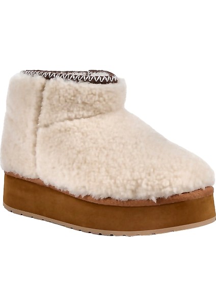 Stinger Micro Flatform Teddy Kadın Beyaz Bot modelleri