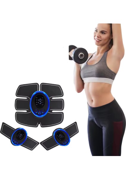 Mini Şarjlı Kelebek Masaj Aleti, LCD Ekranlı, Ems Teknolojili 3'lü Set