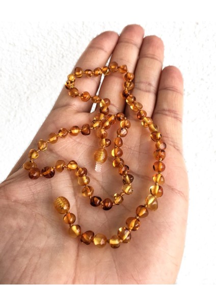 Karamel Renk Hakiki Baltık Damla Kehribar Kadın ve Erkek Kolye fırsatları