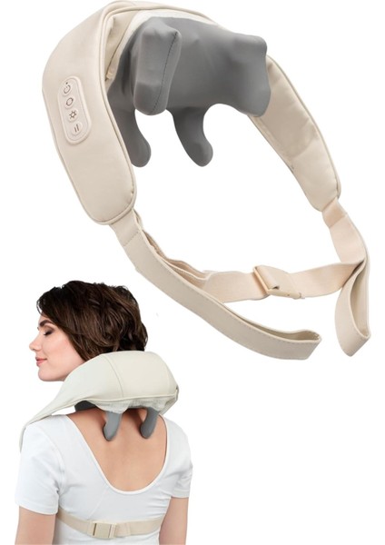 Kablosuz Elektrikli Boyun ve Sırt Masaj Aleti Yoğurma Yastığı