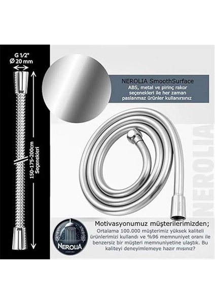 - dayanıklı paslanmaz duş spirali/ekstra uzun pvc banyo hortumu (pvc 150)