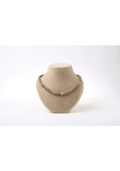 Fosil Mercan Doğaltaş Kolye 8mm, Şık ve Doğal Takı, M516 fiyatları