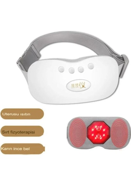 Isı ve Titreşimli Şarjlı Karın Desteği, Rahatlatıcı Özel Gün Kemeri