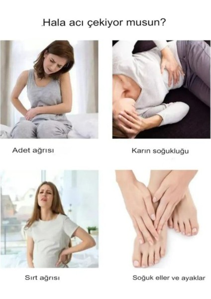 Isı ve Titreşimli Şarjlı Karın Desteği, Rahatlatıcı Özel Gün Kemeri fırsatları