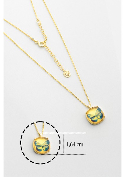 Şık 45 cm Gümüş Kolye, 18 Ayar Sarı Altın Kaplama, Zarif ve Hafif Tasarım modelleri