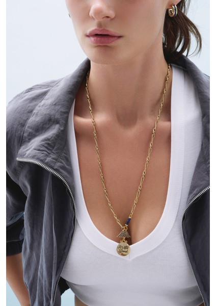 Lacivert Melek Kanat Charm Zincir Kolye, Şık ve Zarif Takı Seçeneği fiyatları