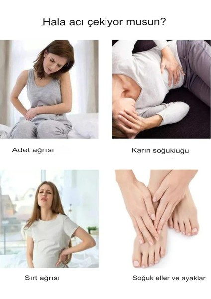 Şarjlı Kızılötesi Kadın Rahim Isıtıcı Masaj Kemeri, Konfor ve Rahatlık Sağlar fırsatları